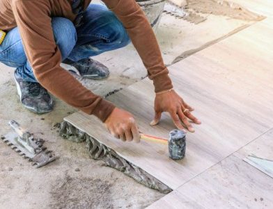 Homogeneous Floor Tiles installation